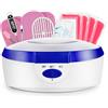 AYITOO Dispositivo per Bagno di Paraffina per mani e Piedi, con Accessori, Vasca per Cera Elettrica, con Cera di Paraffina, 265 W, Colore Blu