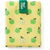 Roll'Eat ® Boc'n'Roll Fruits Disegno di Mele | Porta Snack Riutilizzabile e Lavabile | Involucro per Panini | Trasportatore Alimentare Ecologico senza BPA | Borsa per Snack in Stoffa