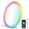 Aphyni Plafoniera LED Soffitto con RGB,33W Ø40CM,Dimmerabile 3000-6500K con Telecomando Luminosità Lampada,per Camera da Letto Cucina Soggiorno