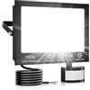 Hondony 100W Faretto LED da Esterno con Sensore di Movimento, 10000LM Faro con Telecomando,6500K Bianco freddo Faretti per Giardino, Garage