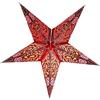 YEPSIO Paralume a forma di stella di carta, paralumi a stella grande da 60 cm, decorazioni da appendere per Natale, matrimonio, decorazioni per la casa, compleanno, festa (colore: marrone glitterato