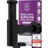 M. ROSENFELD HOME Sifone di design - Sifone tubolare universale 1 1/4 per lavabo, sifone antiodore e tubo di scarico, con guarnizioni e rosetta
