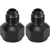 X AUTOHAUX 2 pz Auto Femmina AN8 a Maschio AN6 Flare Riduttore Raccordo Adattatore Nero