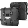 Rhinowalk Borsa da sella per moto, impermeabile, borsa per bagagli, borsa laterale per moto, con chiusura rapida, 24 l x 2, compatibile con la maggior parte dei portapacchi per biciclette