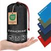 Zenacross Sacco a Pelo Interno Ultraleggero in Microfibra - Sacco Lenzuolo Da Viaggio con Scomparto per Cuscino - Lenzuolo da Viaggio per l'estate - Blu