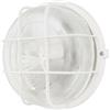 REV Lampada a LED per ambienti umidi, rotonda, IP44, 7 W, 600 lm, 3000 K, ideale come lampada da parete o da soffitto, lampada da officina, cantina, bianco