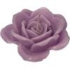 Cereria Di Giorgio - Candela a forma di Rosa - Colore Viola polvere - Diametro 10 cm Altezza 5 cm - Sacchetto Regalo - Artigianale