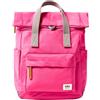 Roka London Canfield B - Zaino piccolo in nylon sostenibile, Rosso Granita, S, Casual