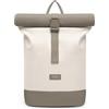 LARKSON Zaino Donna & Uomo Crema Grigio - Janne Small - Zaino roll-top con Scomparto per Laptop per Università, Lavoro, Viaggi e Bicicletta - Zainetto Piccolo - Idrorepellente