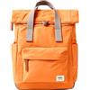 Roka London Canfield B - Zaino piccolo in nylon sostenibile, Jaffa Arancione, S, Casual