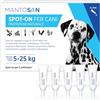Mantosan Spot-On Vegetale per Cani 5-25kg 5 Pipette da 3ml Protezione Naturale con Olio di Neem Ozonizzato e Oli di Geranio Citronella Lemongrass Lavanda Rosmarino Taglia Piccola Media Nuova Formula