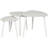 Versa set 3 Tavolino salotto legno MDF bianco 50x60x60 cod.Al0614349