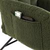 Versa Kora Sedia poltrona a dondolo con braccioli verde cod. 22970006