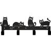 Versa Appendiabito parete in ferro Kibu gatti nero cod.21700352