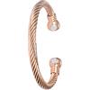 HTVNG Braccialetto magnetico in rame con forte elastico per braccialetti da polso per donne e uomini
