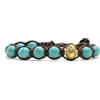 Samsara Kids Bracciale Tibetano Buddista per Bambino/Bambina - Shamballa con Pietre Naturali Vere, Fatto a Mano (TURCHESE CELESTE)
