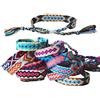 Tangser Braccialetti dell'amicizia in tessuto nepalese con chiusura a nodo scorrevole, per bambini, donne, ragazze e uomini, regolabili, colori assortiti (confezione da 12), 6.2 Inch, Nepal tessuto