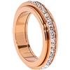 VCCKNB JEWELRY Anelli antiansia, anello girevole con zirconi, anti-ansia per donne e ragazze, antistress, J, Acciaio inossidabile, Acciaio inossidabile 316L