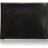 Perry Ellis Portafoglio da uomo RFID liscio Passcase, nero, Taille unique, Portafoglio Rfid Liscio Passcase