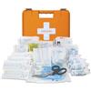 Reliance Medical Grande kit di pronto soccorso per lavori - Robusta scatola in titanio riciclata per fabbriche e grandi uffici, tratta lesioni fino a 100 persone, supporto da parete, scatola da 74