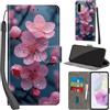 PHINIENLAND Cover per Samsung Galaxy A36 custodia portafoglio Fiori | 3 scomparti carte, 1 tasca banconote, Chiusura magnetica, Supporto, Pelle PU flip cover per Samsung A36