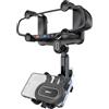 ipow Supporto Telefono Auto per Specchietto Retrovisore 360° Rotante e Retrattile, Design Antivibrazione con Fissaggio a 4 Angoli - Universale per Tutti gli Smartphone e Specchietti Auto