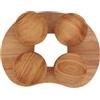 VELATEMOR Poggiatesta per Sauna in Legno con Disco Girevole, Cuscino per Sauna per Dolore al Collo, Spalla, Rilassamento della Testa, Supporto Ergonomico per Il Collo, Cuscino per la Testa