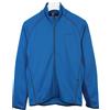 PYUA Felpa Uomo SMALL Stretch Blu Maniche Lunghe Collo Alto Zip