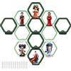 LRANFOW 12 espositori da parete per figure di anime Funko Pop, sporgenze con strisce fosforescenti, scaffali da collezione per action figure, sala giochi, mini oggetti da collezione