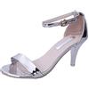 Inception Pro Infinite Scarpe - Sandali da Donna - Lucidi - Colore Argento - Tacco Alto - Taglia 35 EU - Idea regalo Compleanno - Natale - Festa