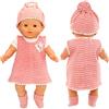 Miunana Abito Vestito + Cappello per 36 CM - 46 CM New Born Baby Dolls Bambola, bebé Bambolotti Amore Mio E Altre Bambole 14 Pollici - 18 Pollici (NON INCLUDE BAMBOLA)