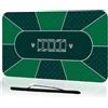 Comforight Tappetino da poker per 10 giocatori, 180 × 90 cm, tappetino da poker Texas Hold'em in gomma per tavoli, pieghevole, portatile, con borsa per il trasporto, per giochi di poker, blackjack