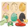 YGJT Giochi bambini 1 anno, Giochi in legno per bambini 1 anno, Guscio d'uovo Animale Montessori Giochi Educativi - Giocattoli Gioco Bambini Bambino Bambina 10-36 mesi Femmina Maschio Regalo Compleanno