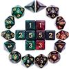 QMAY Set di dadi DND - 2 x 11 dadi poliedrici (22 pezzi) per dungeons and drons, giochi di ruolo da tavolo.