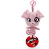 Miraculous Ladybug Kwami Portachiavi da zaino a grandezza naturale da 12,7 cm - Giocattoli a clip Daizzi The Pig - Accessori portatili Ladybug e Cat Noir, Portachiavi in peluche - Regalo riempitivo