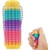 BOXOB Portachiavi Stimolante Spiky Grippie, Portachiavi Anti-Stress Giocattolo Anti-Dolorifico Giocattolo Sensoriale Spinoso Originale per Rilassamento e Concentrazione (Multicolore)