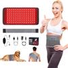 pinfriy 120 LED lampada a luce rossa terapia, cintura a 7 livelli, timer a 5 livelli di intensità luminosa e vibrazione, modalità impulso 10 Hz, per il dolore della schiena, della spalla, della vita