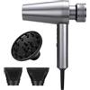 FirePhoenix Phon Capelli Professionale 2000W Asciugacapelli Ionico Professionale Motore Brushless ad Alta Velocità 110000 RPM 3 Velocità/Temperature con 1 Diffusore e 2 Concentratori Basso Rumore