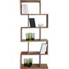 Kare Design scaffale Authentico Zick Zack, marrone, 60x150cm, legno massello, divisorio, libreria