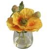 BELLAFIORA 20AMAZ041507 - Fiore Artificiale: Papavero, Colore: Giallo