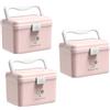 TUKA-i-AKUT 3X 14,6L Scatola per Medicinali, Portatile a 2 Strati con Maniglia per il Trasporto, Kit di Pronto Soccorso Armadio Farmacia e Mediche, Multifunzionale, Casa e All'aperto, TKD6402-XL Rosa
