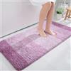 OLANLY Tappeto da bagno 119 x 61 cm, tappeto da bagno in microfibra extra morbido e assorbente, retro in gomma, ad asciugatura rapida, lavabile, per pavimento del bagno, vasca e doccia, accessori