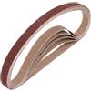 QUARKZMAN 10mm x 533mm Nastri Abrasivi, 5Pz 40 Grana Carta Vetrata per Levigatrice Ossido di Allumina Per Lavorazione Legno, Lucidatura Metalli, Affilatura Coltelli
