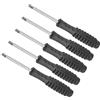 CoCud Cacciavite a Taglio Mini, Dimensioni 4,0mm Lunghezza 115mm, Cacciaviti a Testa Piatta Acciaio al Carbonio con Manico Antiscivolo per Occhiali, Orologi o Laptop, 5pz