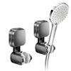 xyuayamz Supporto Soffione Doccia, Porta Soffione Doccino a Ventosa, Universale Supporto per Doccia, Supporto Doccetta per Bagno, Regolabile, 2 Pezzi, Grigio