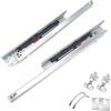msymsyu Binari per cassetti nascosti da 30 cm, con chiusura morbida e push to open, con 2 cerniere Softclose, 2 manici da 96 mm, 2 piastre di montaggio da 80 x 80 mm, set completo per mobili