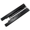 WMLBK Guide per cassetti da installazione a pavimento, 1 coppia di guide per cassetti con estensione completa, 180 mm di guide telescopiche per l'installazione a pavimento (40 cm, Nero)