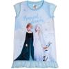 Disney Frozen Principessa Elsa, Anna Olaf, camicia da notte da notte da notte con sogni magici, pigiama blu con volant per bambine, Blu, 3-4 Years