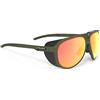 Rudy Project STARDASH Olive Matte Multilaser Orange, Occhiali da sole Unisex - Adulto, OLIVE MATTE, 63