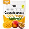 CANDYGLAM Caramelle Gommose Mango e Maracujá - Gummies Vegane alla Frutta con Succo e Purea di Frutta - Snack Naturale Fonte di Fibre - Senza Additivi Artificiali - Vegane e Senza Glutine - Pack 5 Buste